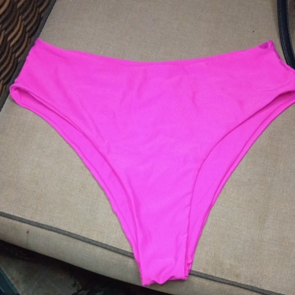 Zaful Hot Pink Bikini Bottom